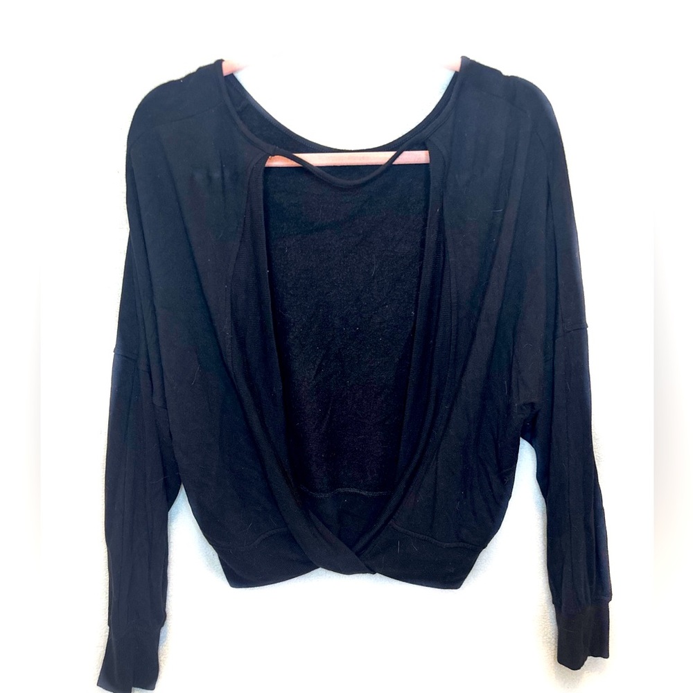Express open back yoga top